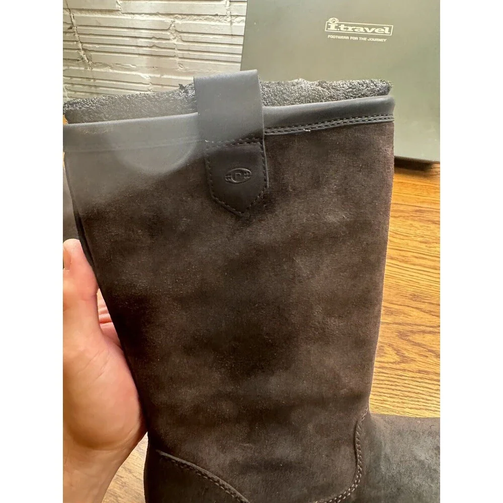 Rockport‎ I.Travel Boots Mens EUR 45 US 12 Waterproof Kendrick BLACK Leather